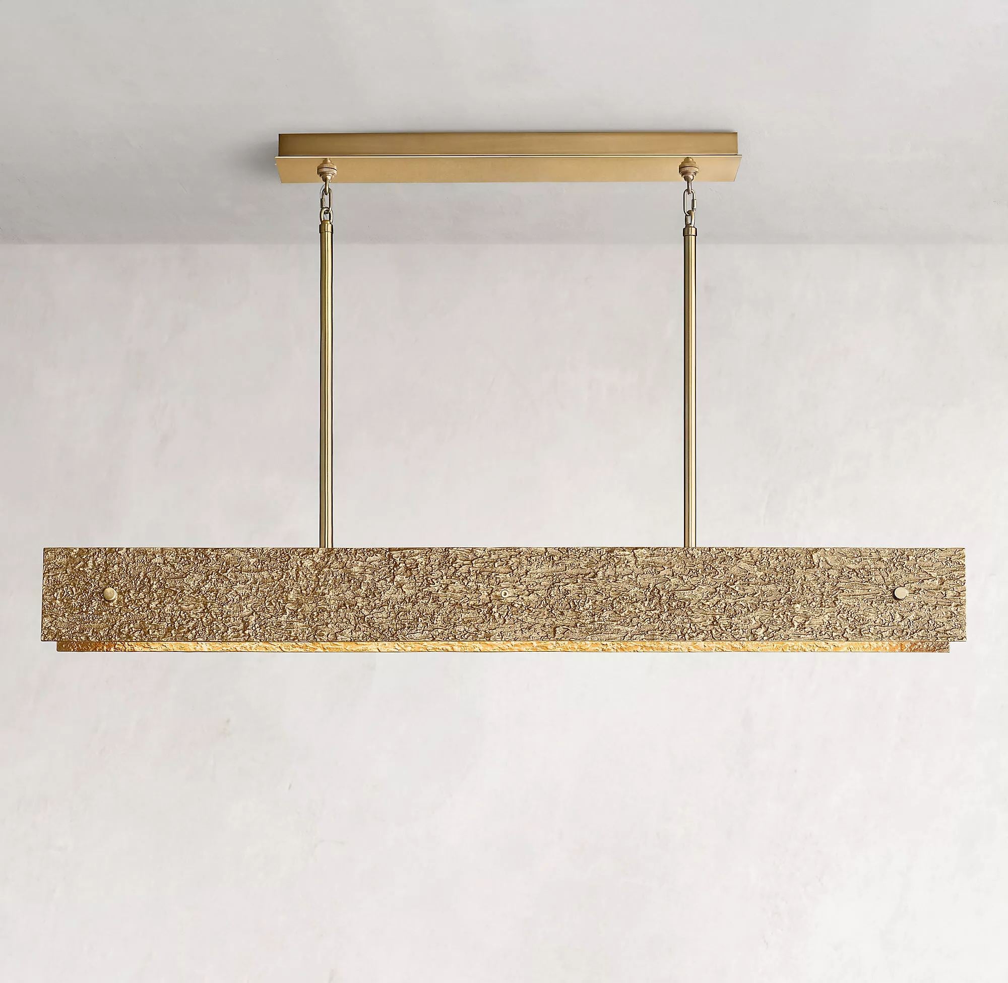 Vouvray Linear Brass Chandelier L54"/L72"-konalight