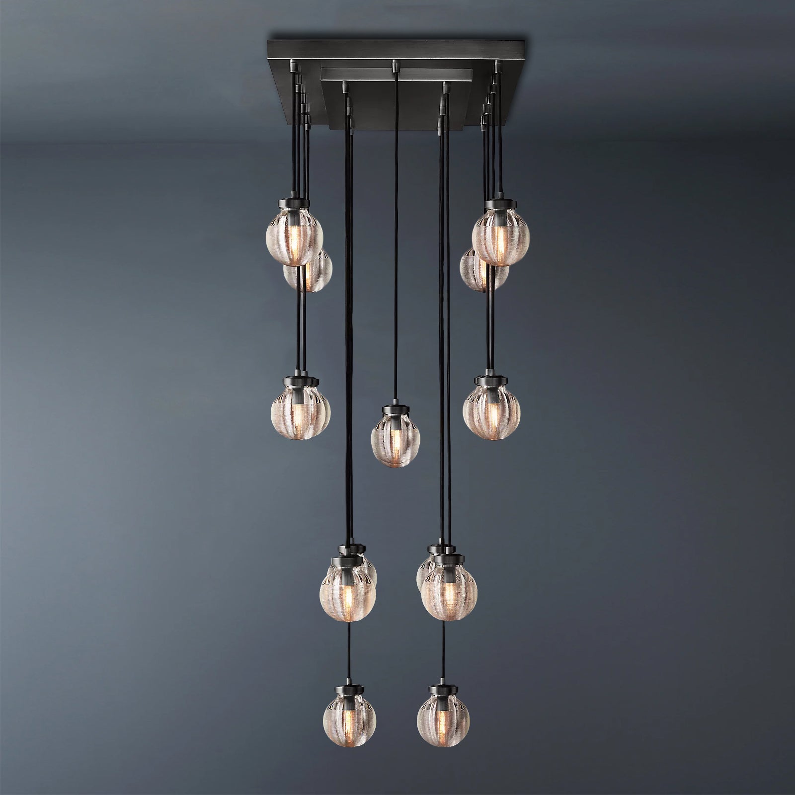 Pearl Linear Chandelier Vintage Light Fixture 36"-konalight