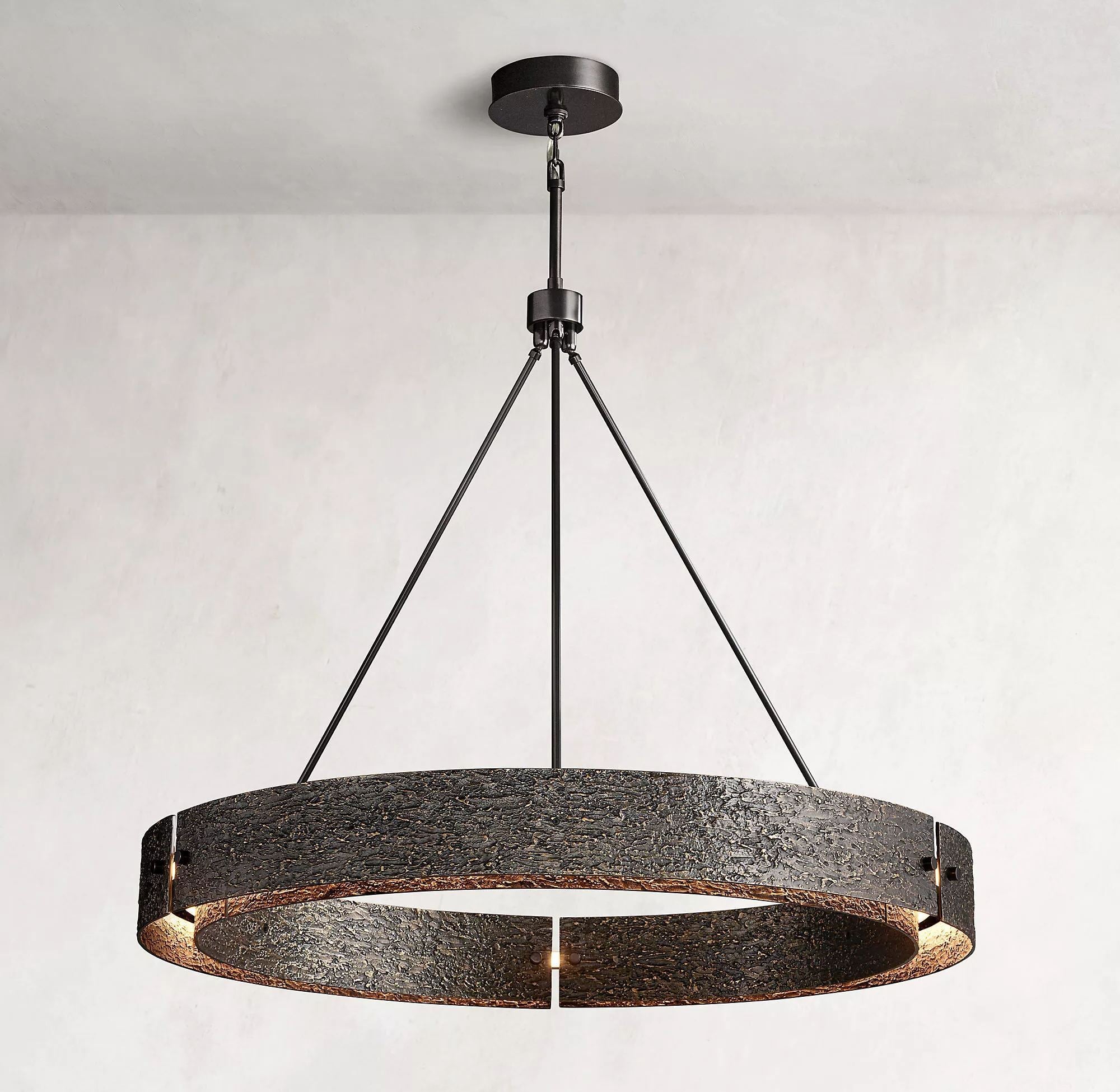 Vouvray Round Brass Chandelier D36"/D48"/D60"-konalight