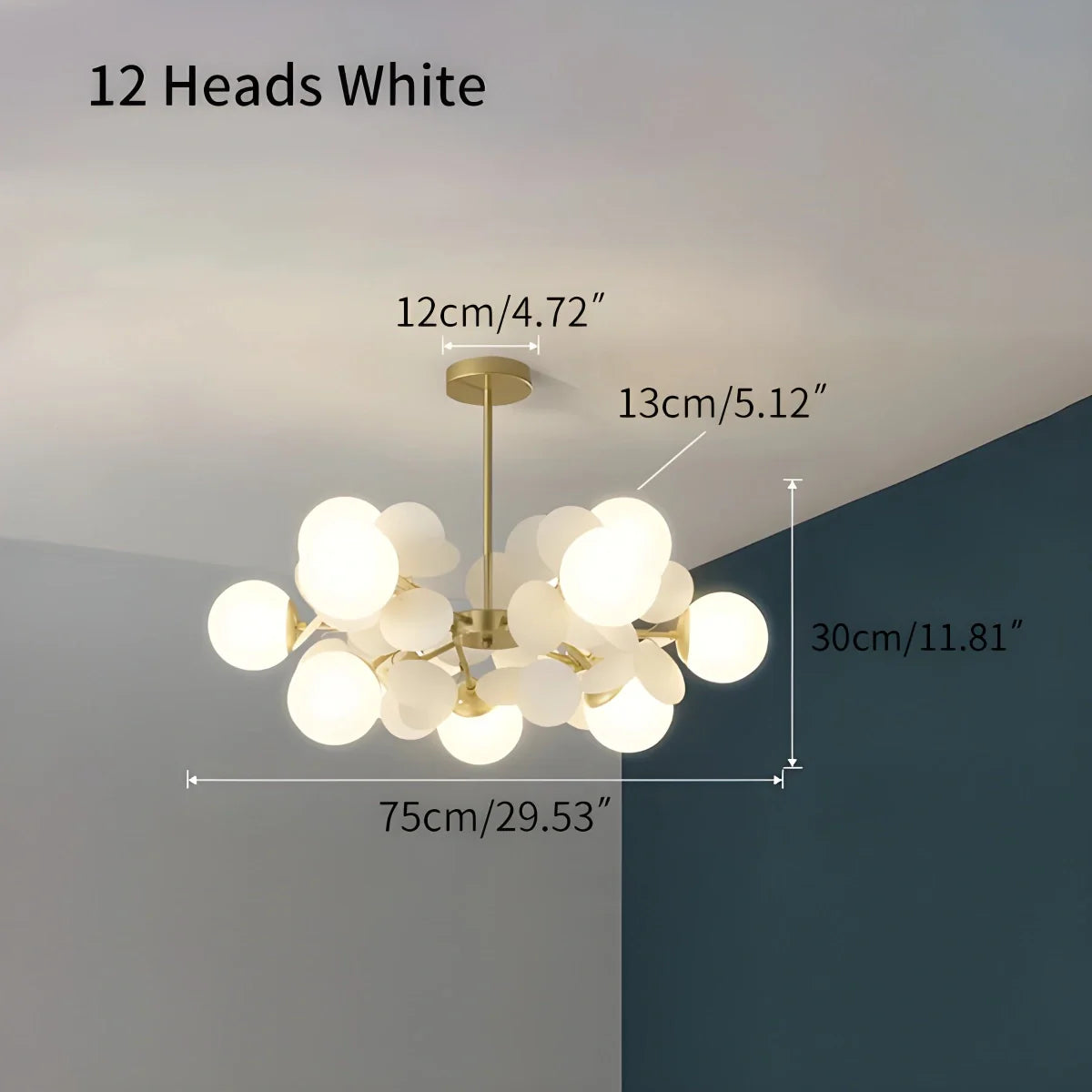Eloer Colorful Flash Modern Chandelier for Bedroom