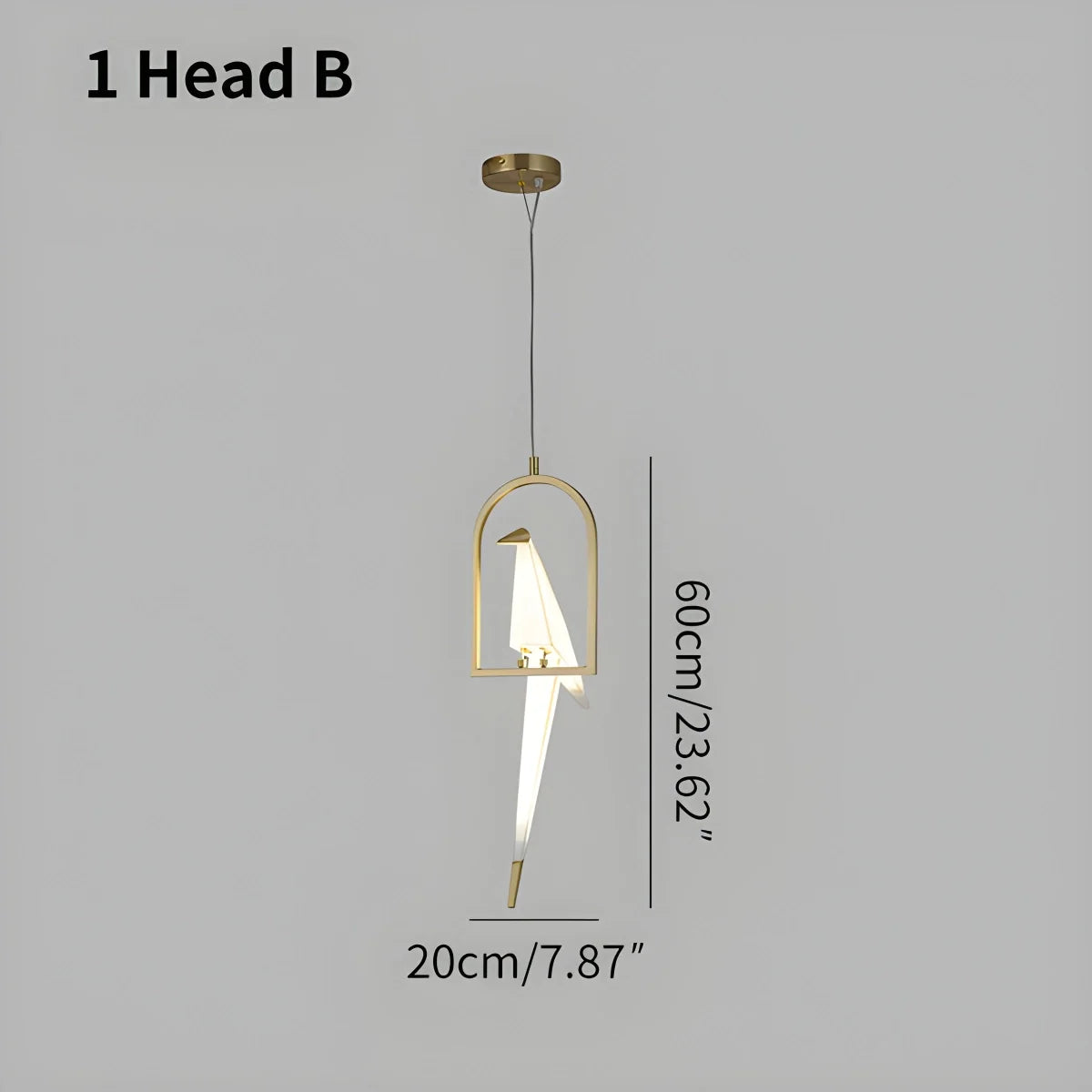 Eloer Paper Crane Bird Chandelier for Dining Room