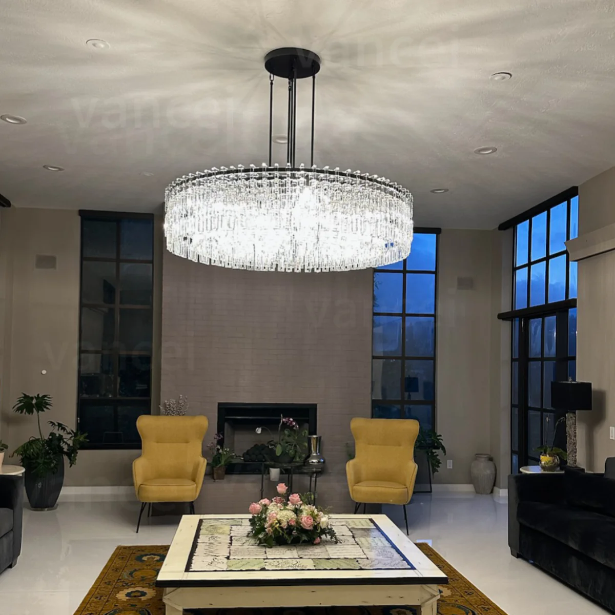 Marignan Round Chandelier 36"