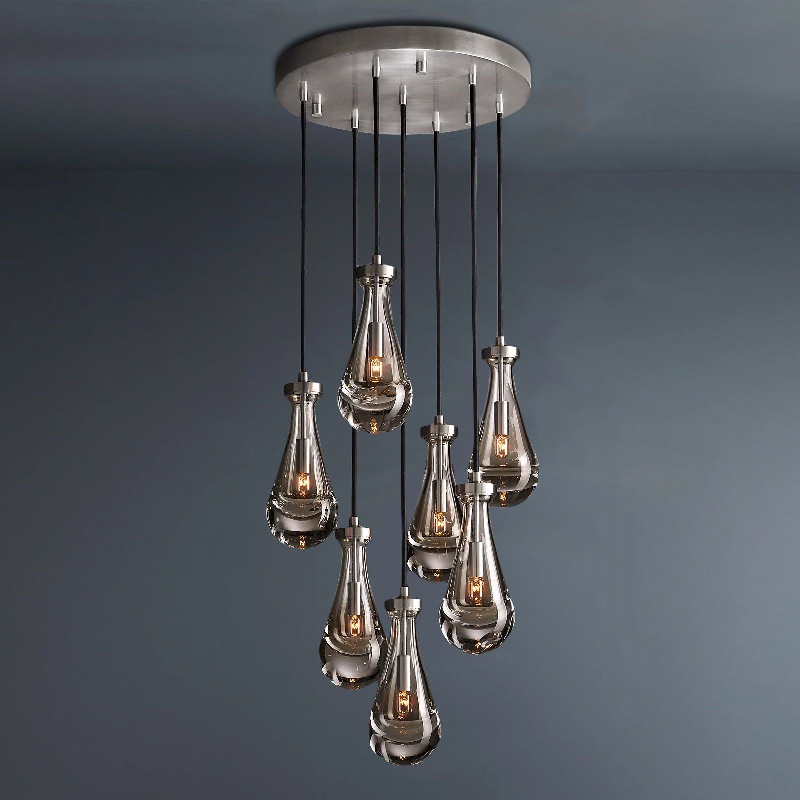 Raindrop Round Chandelier 18"-konalight