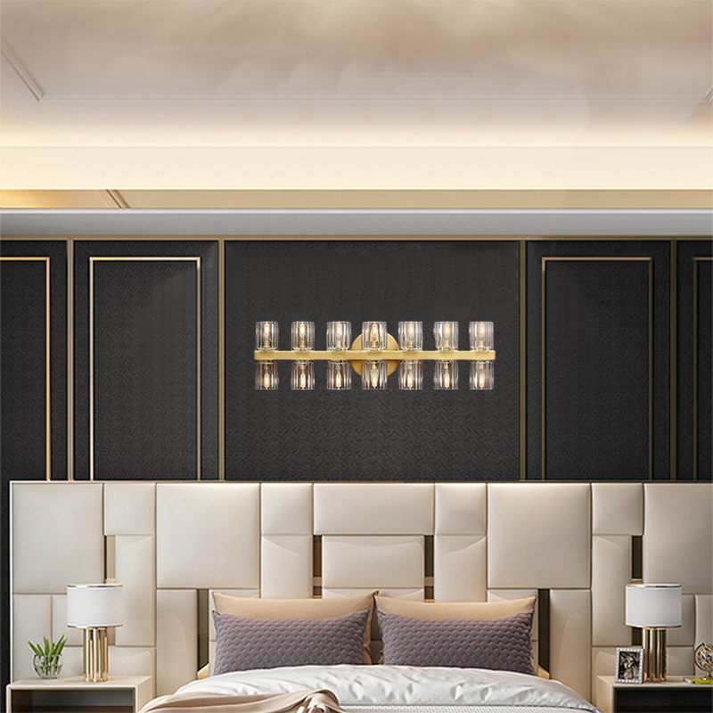 Arcachon 14-Light K9 Crystal Glass Modern Wall Lamp-konalight