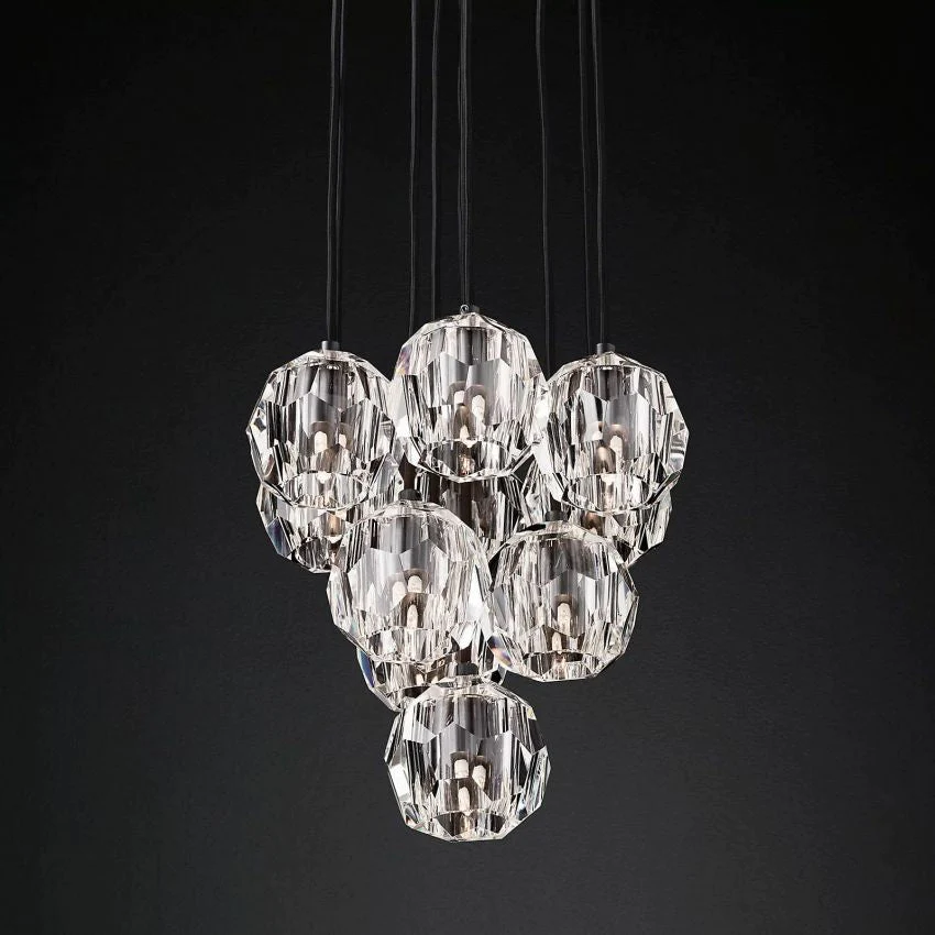 Boule De Crystal Ball Cluster Chandelier D14"-konalight