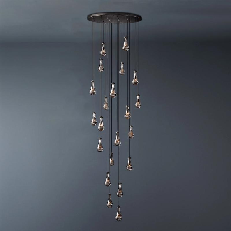 Raindrop Round Chandelier 47"
