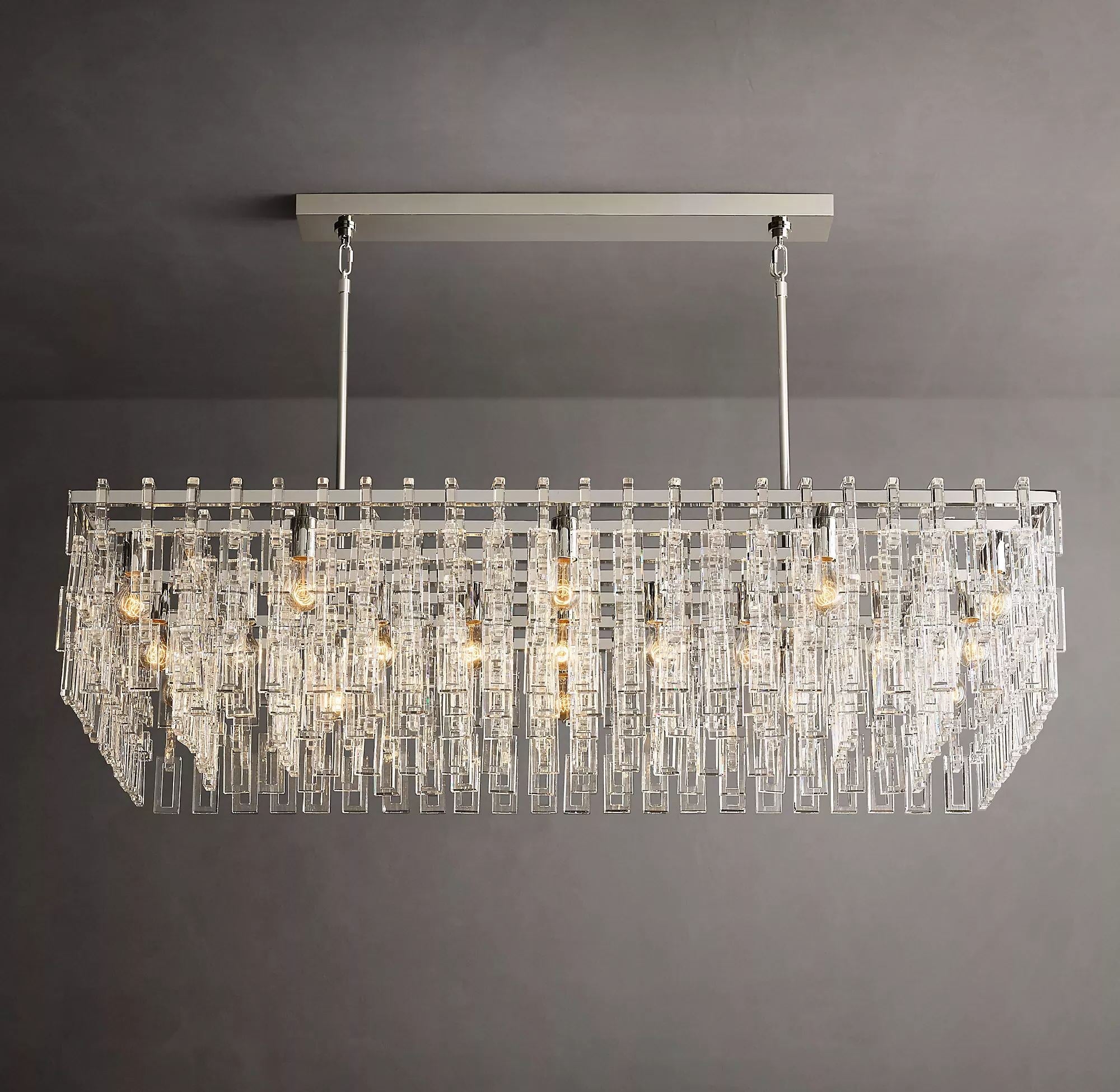Marignan Rectangular Chandelier 60"