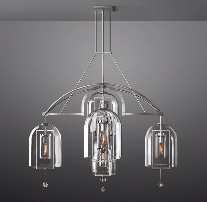 Fulcrum Round Chandelier 61" For Living Room