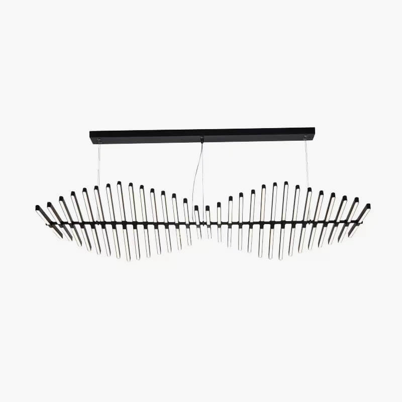 Eloer Linear Fish Bone Modeling Chandelier