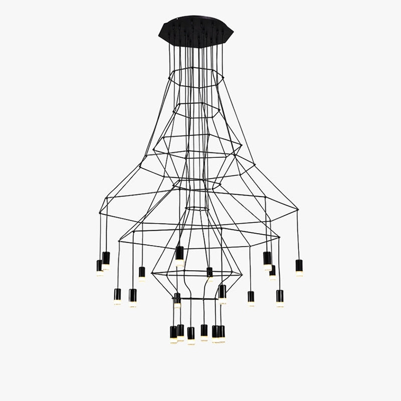 Eloer Wire Tiered Sculptural Chandelier