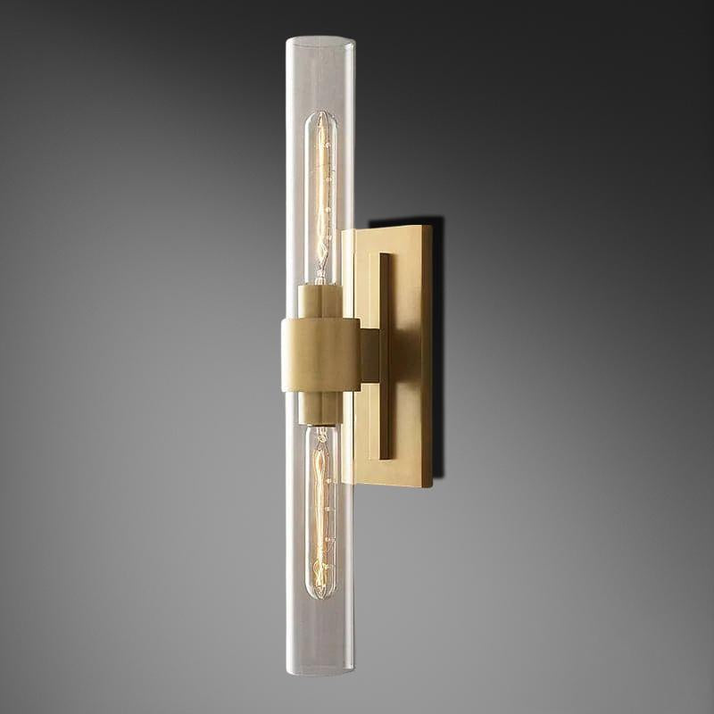 Bamcee Glass Shaded Linear Wall Sconce 23"H Modern Wall Lamp-konalight