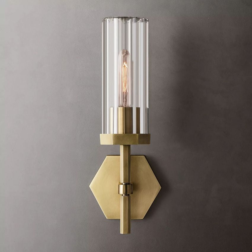 Bamcee Hexagonal Single Head Wall Sconce Modern Wall Lamp-konalight