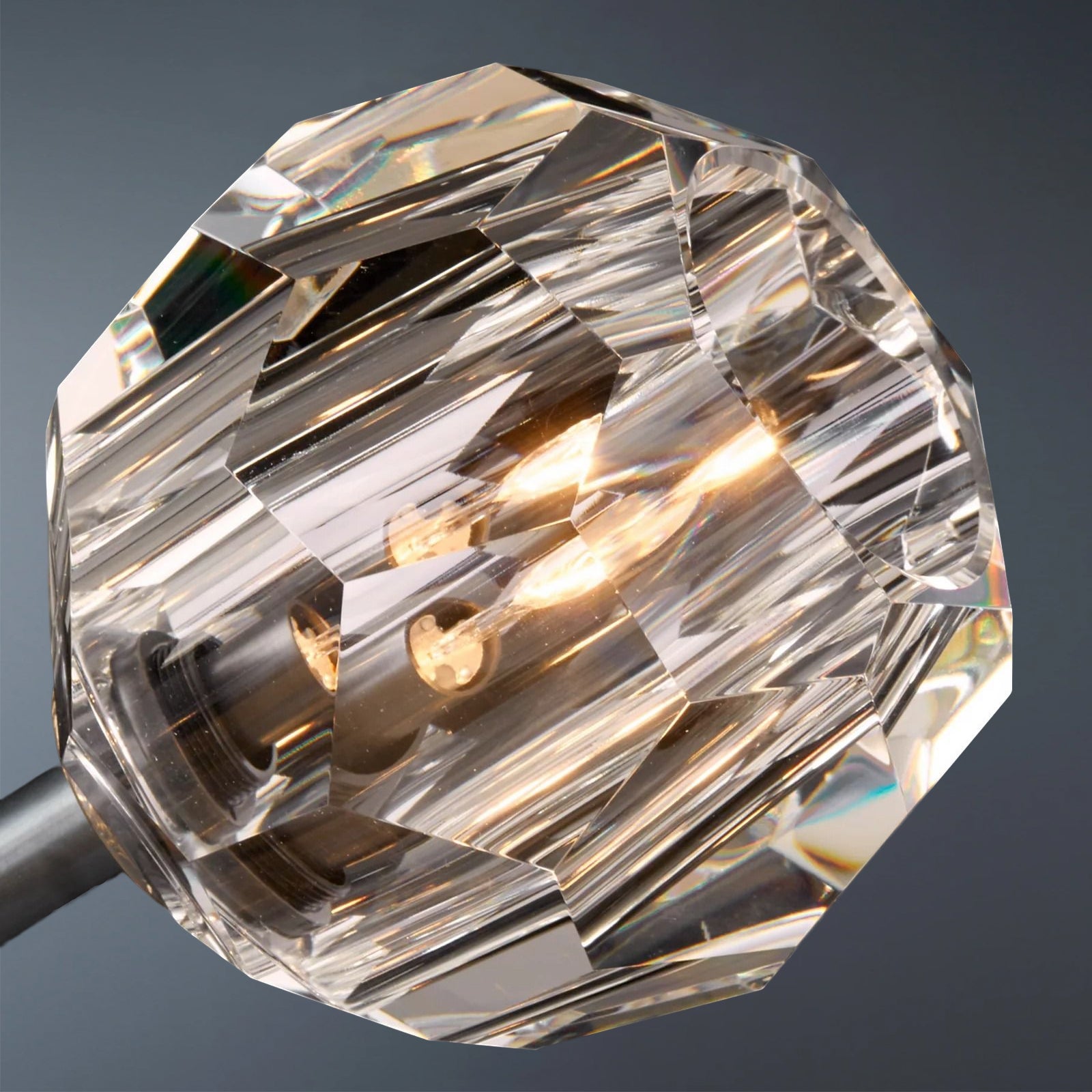 Boule De Crystal Ball Clear Glass Round Chandelier 60"-konalight