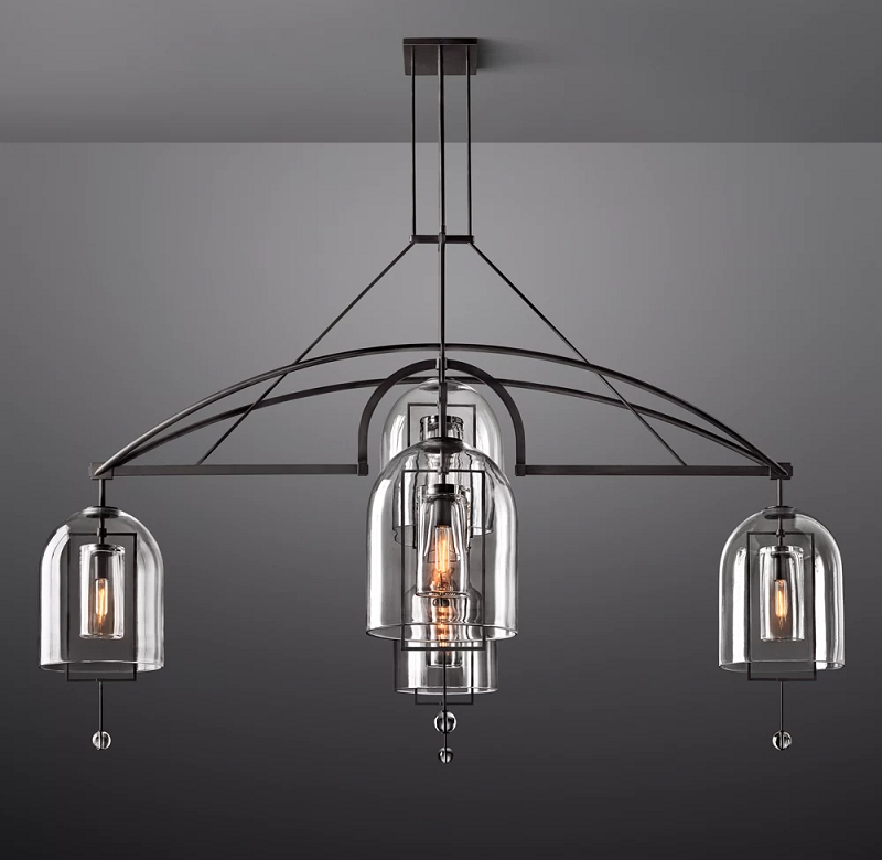 Fulcrum Round Chandelier 85" For Living Room