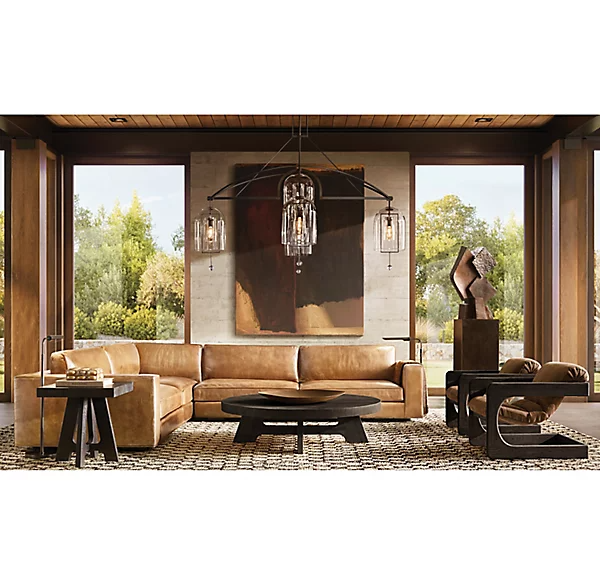 Fulcrum Round Chandelier 85" For Living Room