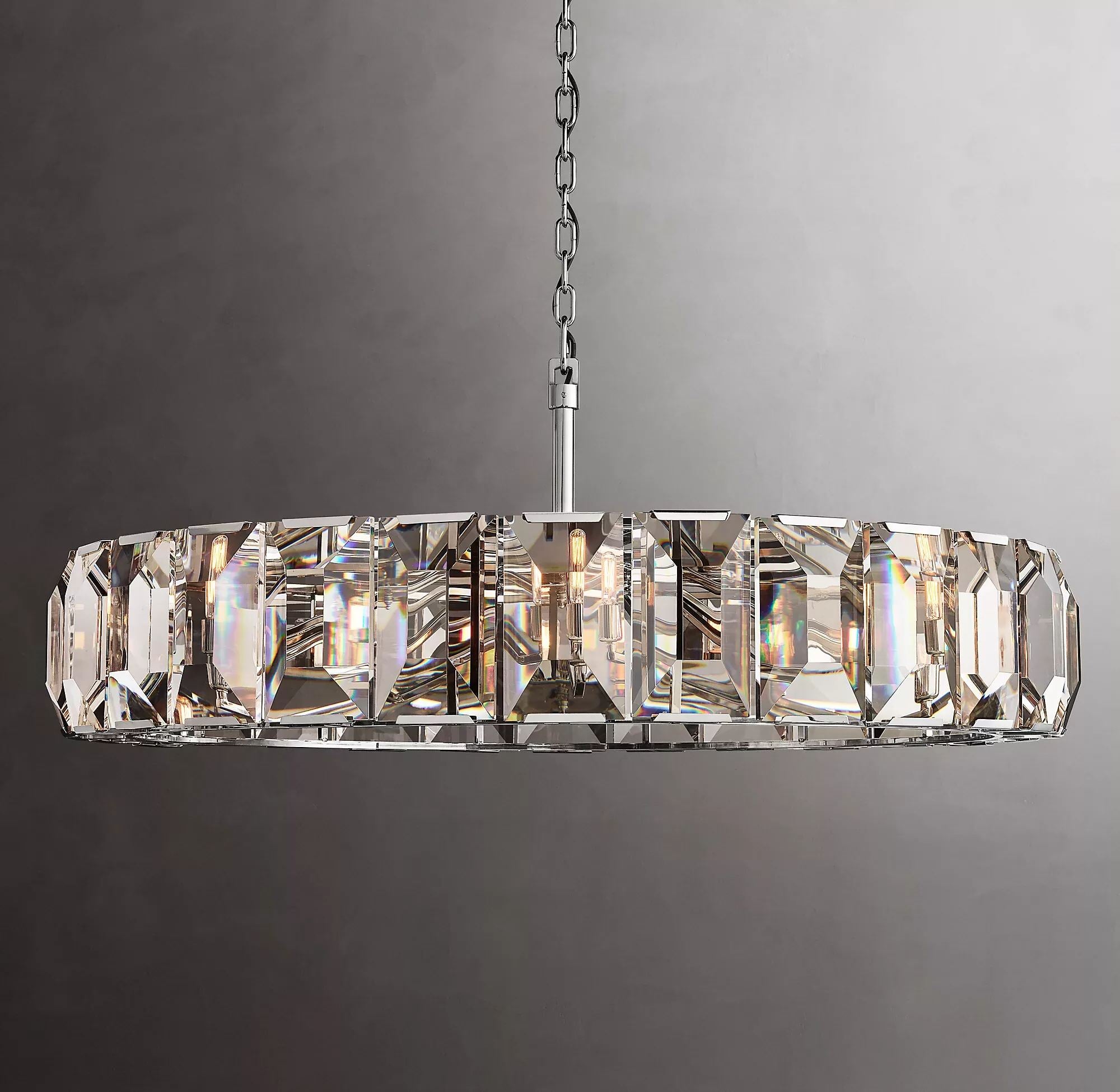 Harlow Crystal Round Chandelier 60"-konalight