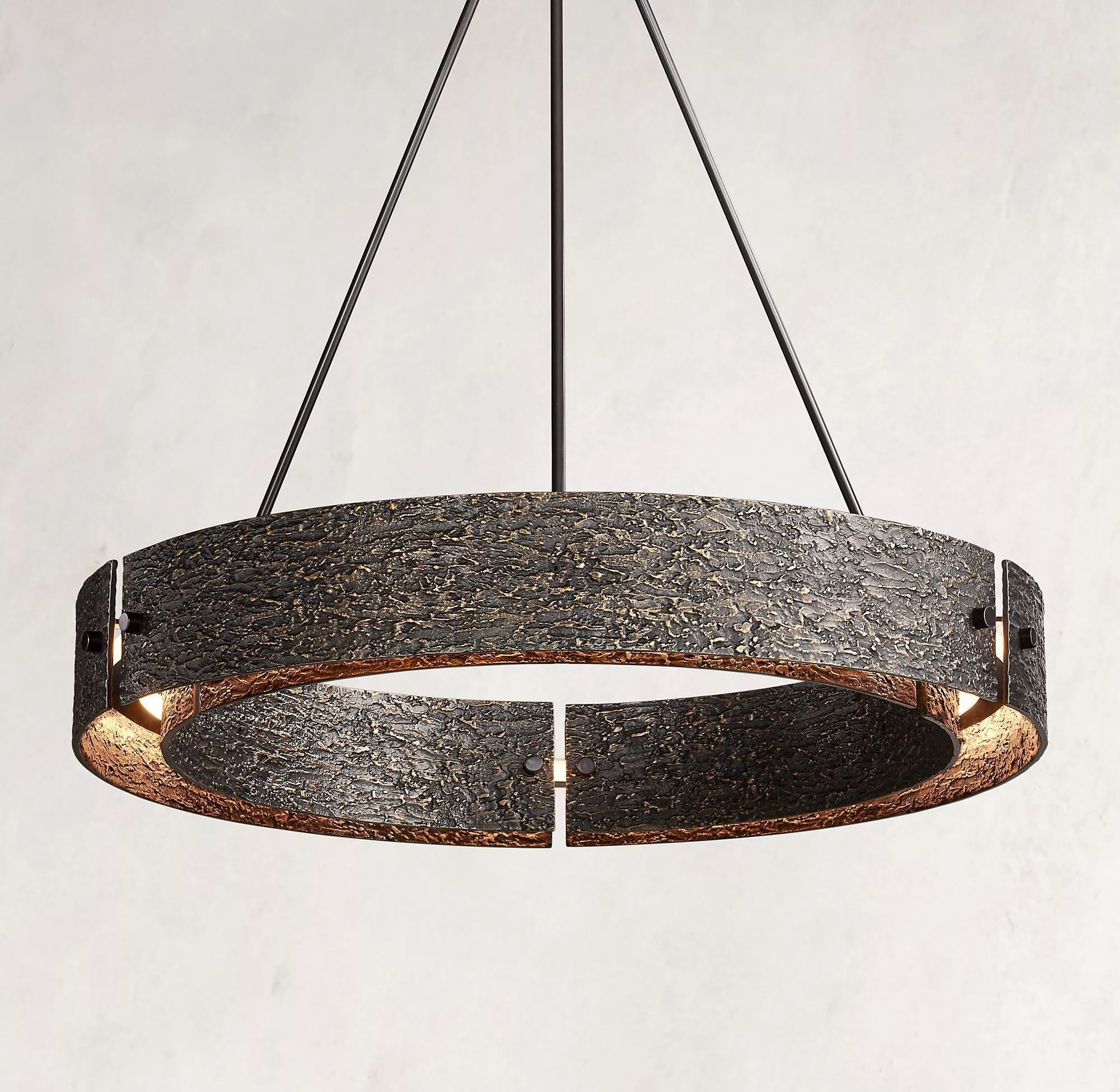 Vouvray Round Brass Chandelier D36"/D48"/D60"-konalight