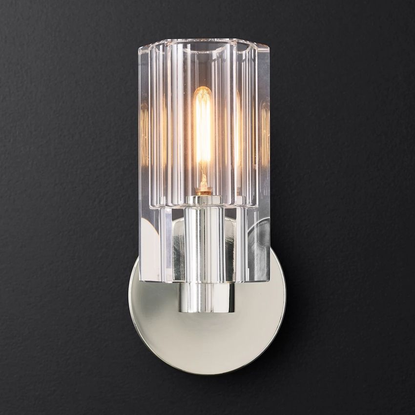 Bamcee Single Head K9 Crystal Glass Wall Sconce Modern Wall Lamp-konalight