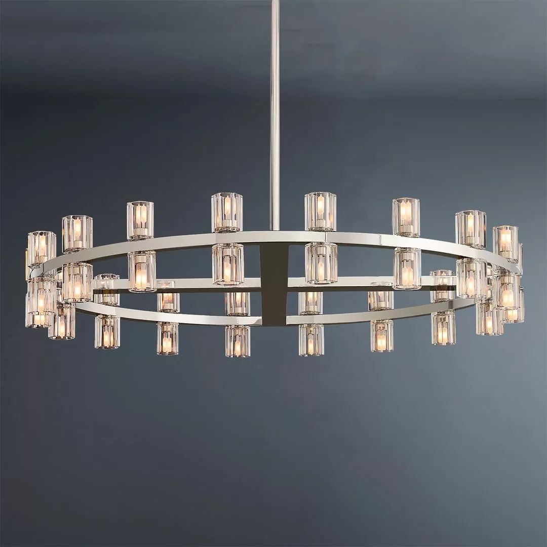Arcachon Wine Cup Led Round Chandelier 48"-konalight