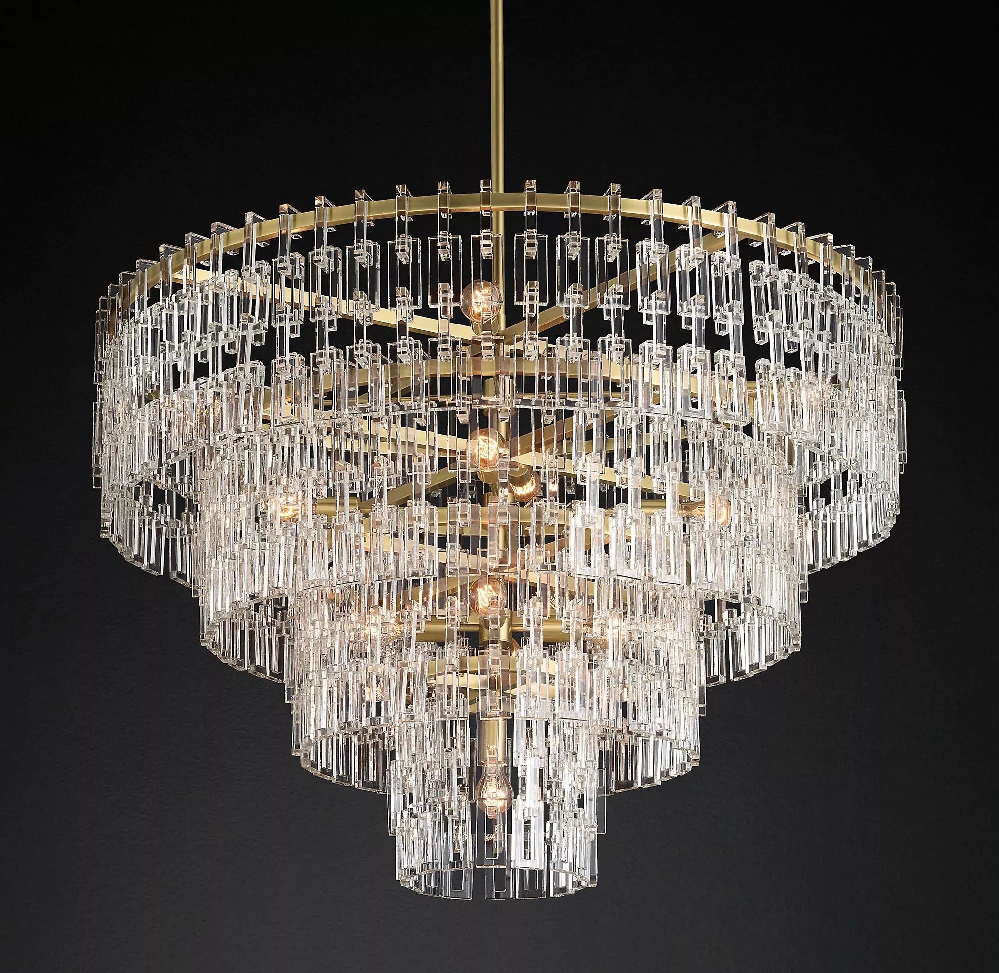 Marignan Tiered Round Chandelier 48"-konalight