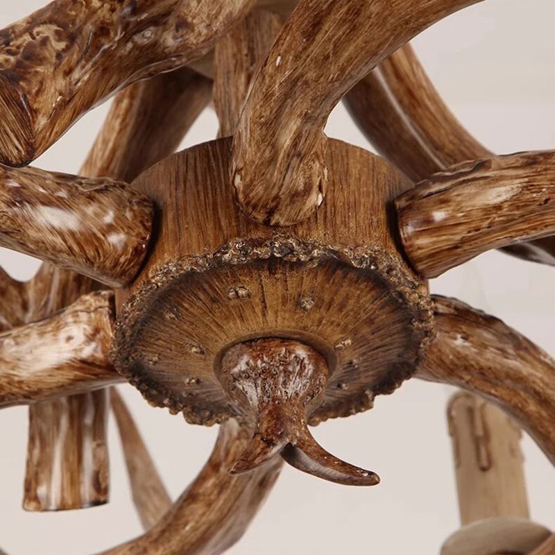Eloer Antler Shape Resin Chandelier for Living Room