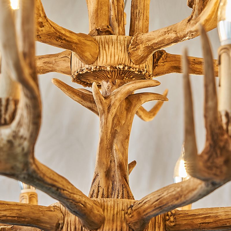 Eloer Antler Shape Resin Chandelier for Living Room