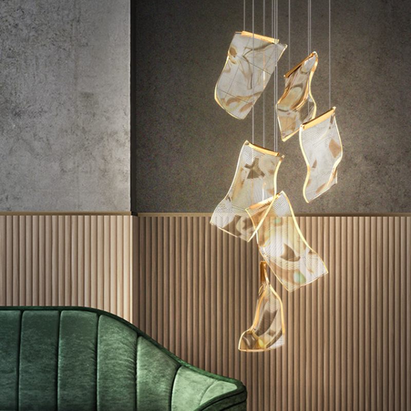 Eloer Light Luxury Art Large Chandelier for Living Room