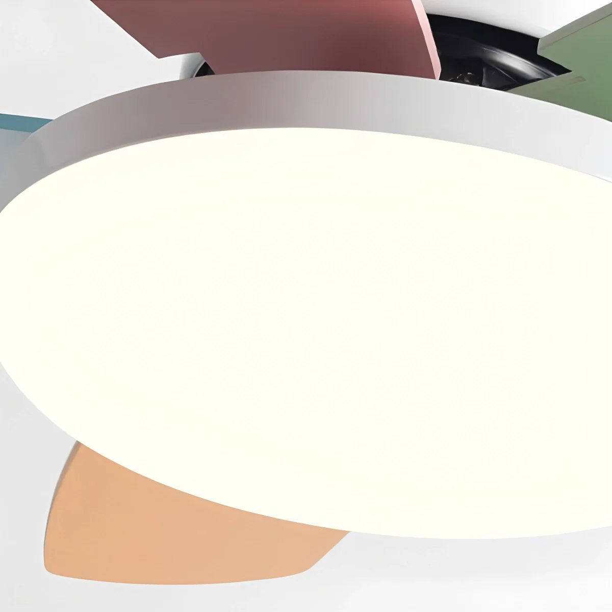 Eloer Nordic Colorful Leaf Ceiling Fan Light