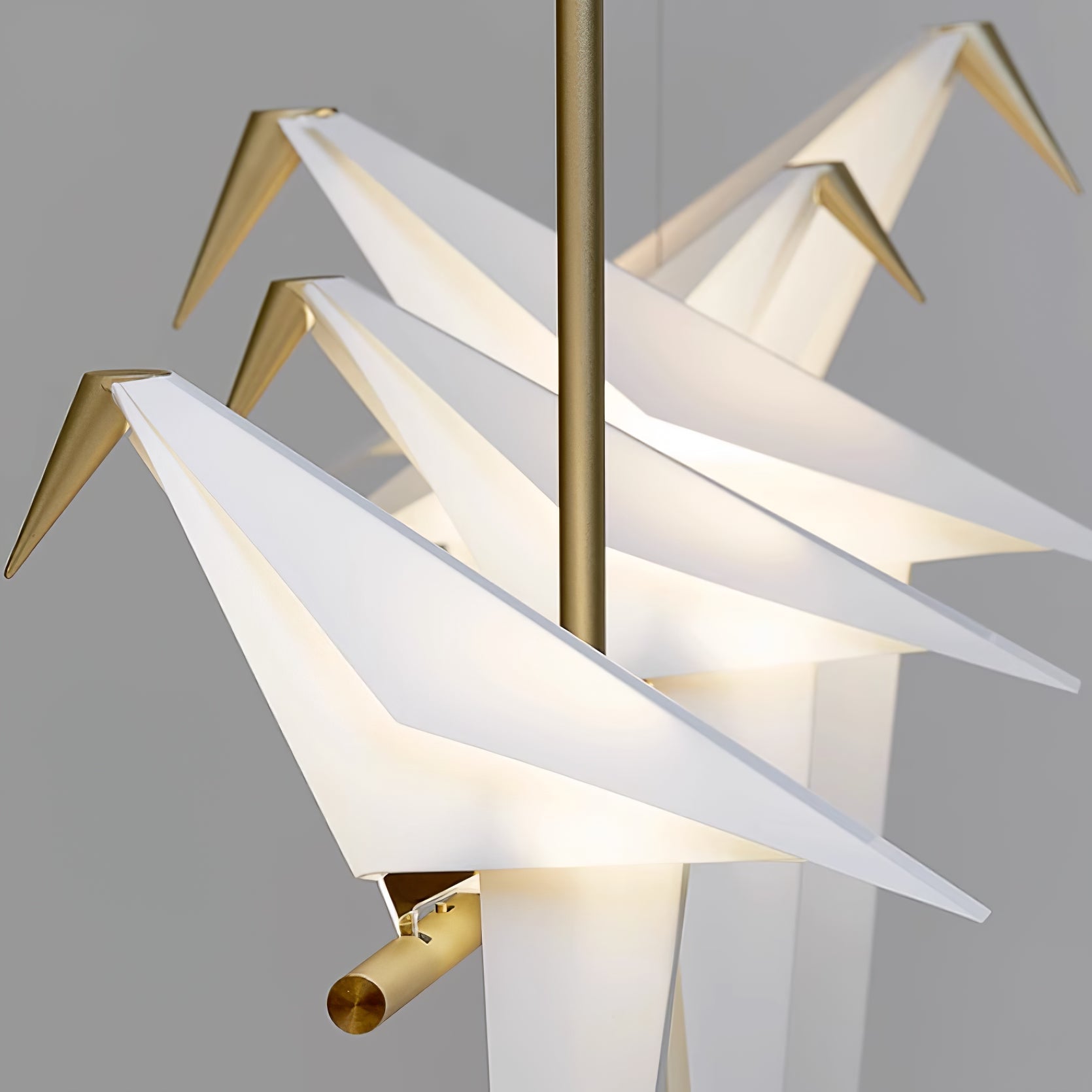 Eloer Paper Crane Bird Chandelier for Dining Room