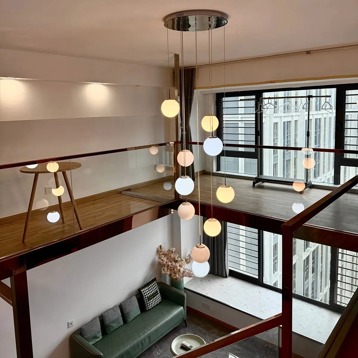 Eloer Modern Attic 3D Moon Celestial Chandelier