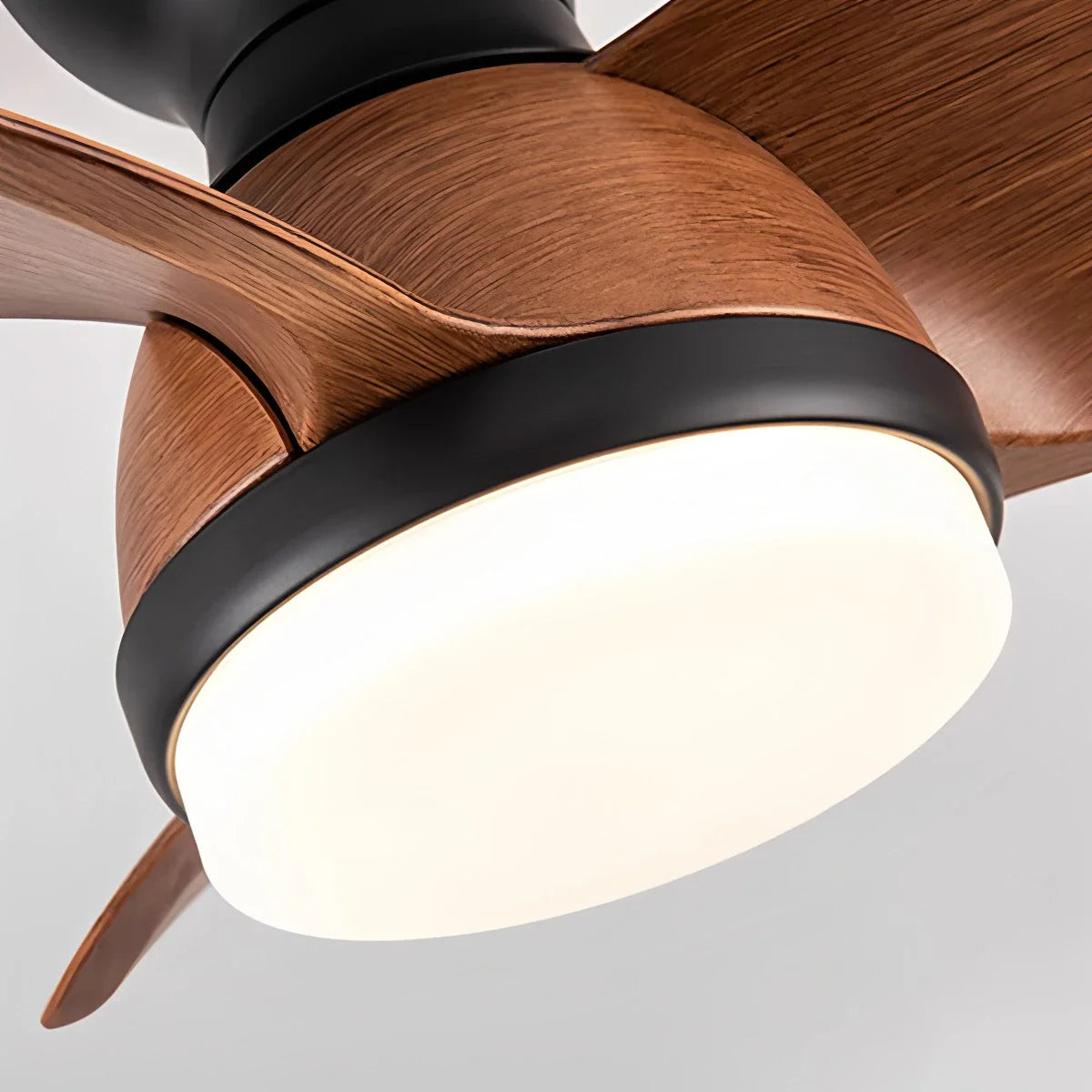 Eloer Small Flush Mount Ceiling Fan with Light
