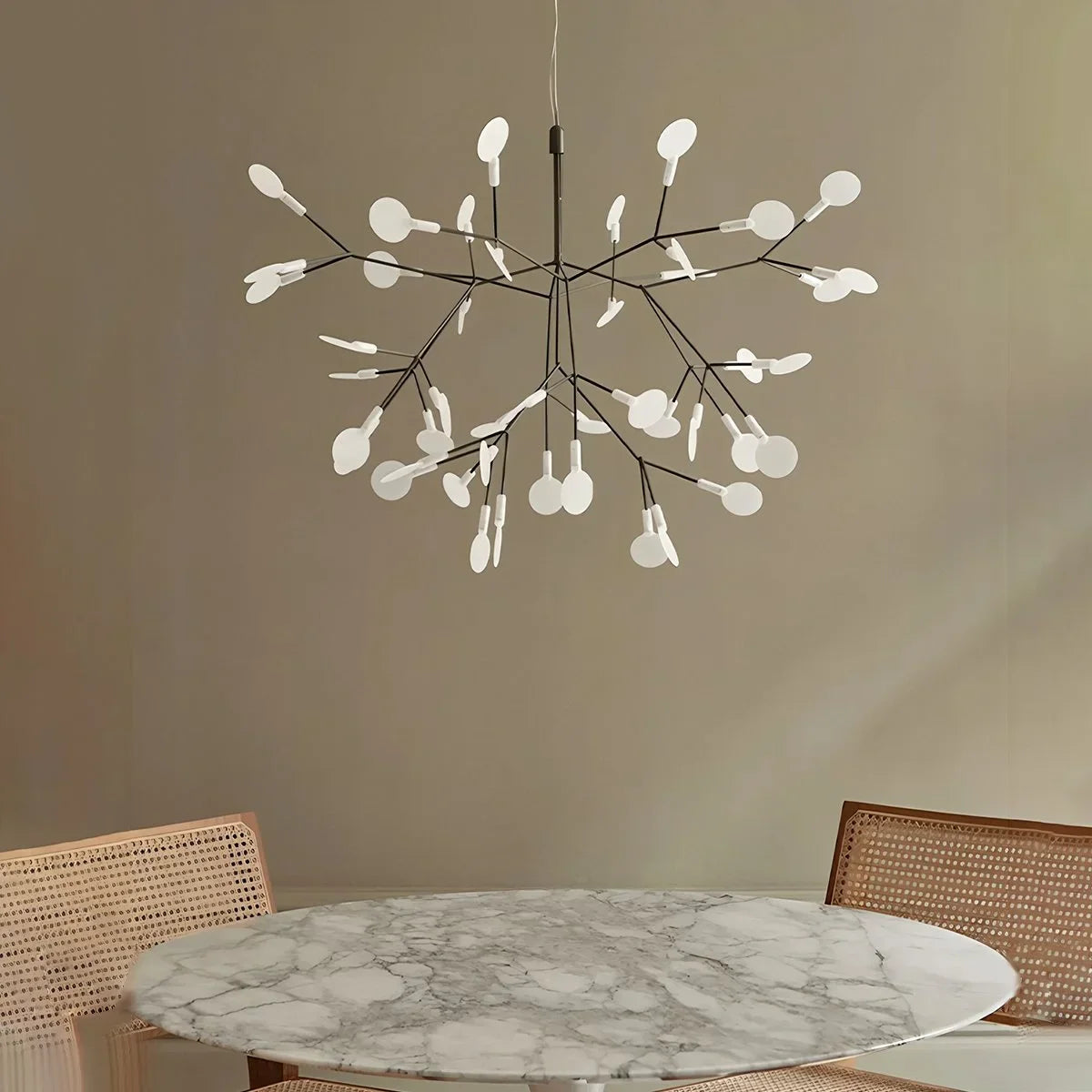 Eloer Black Firefly LED Chandelier for Dining Room