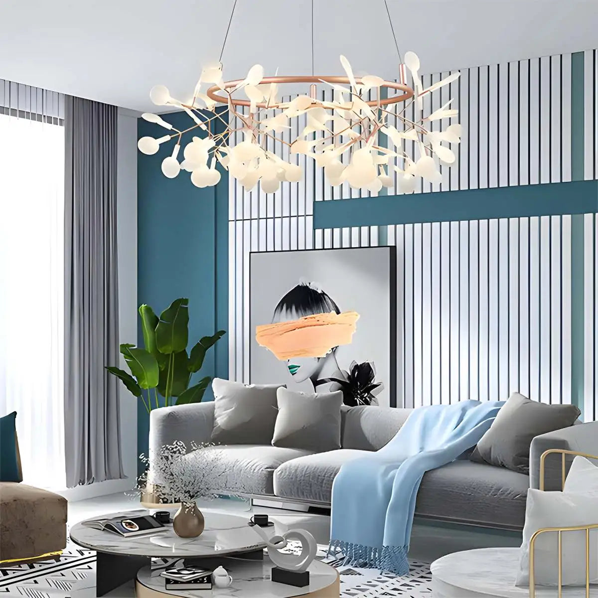 Eloer Branch Firefly Chandelier for Living Room