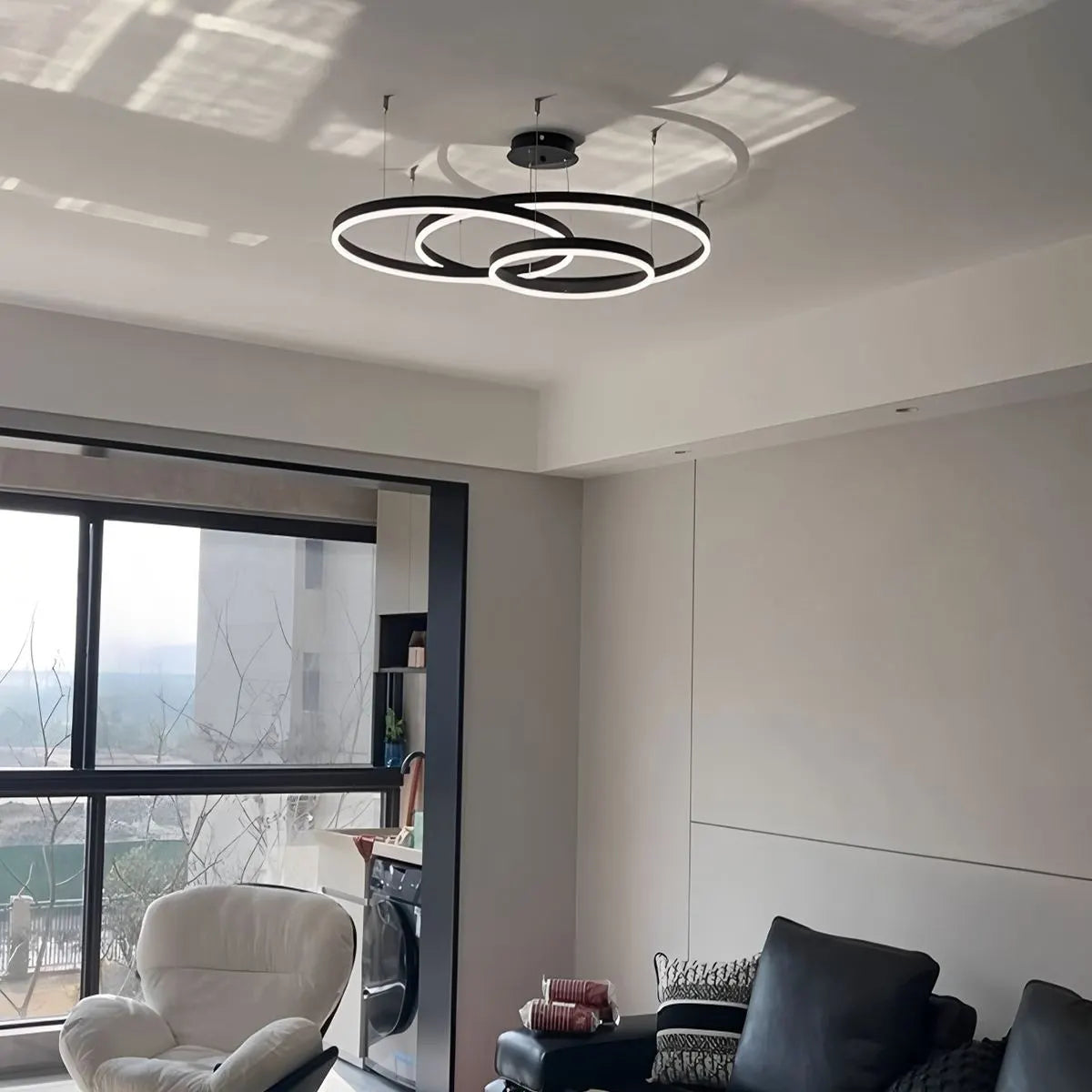 Eloer Modern Wireless Ring Chandelier Ceiling Lamp