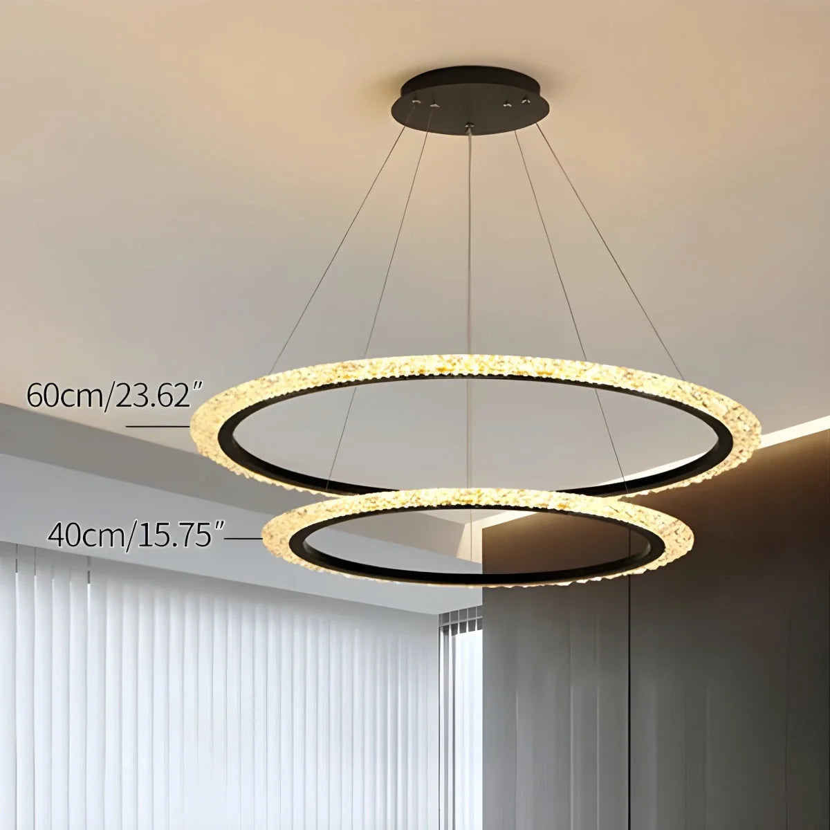 Eloer Light Luxury Ring Chandelier for Living Room