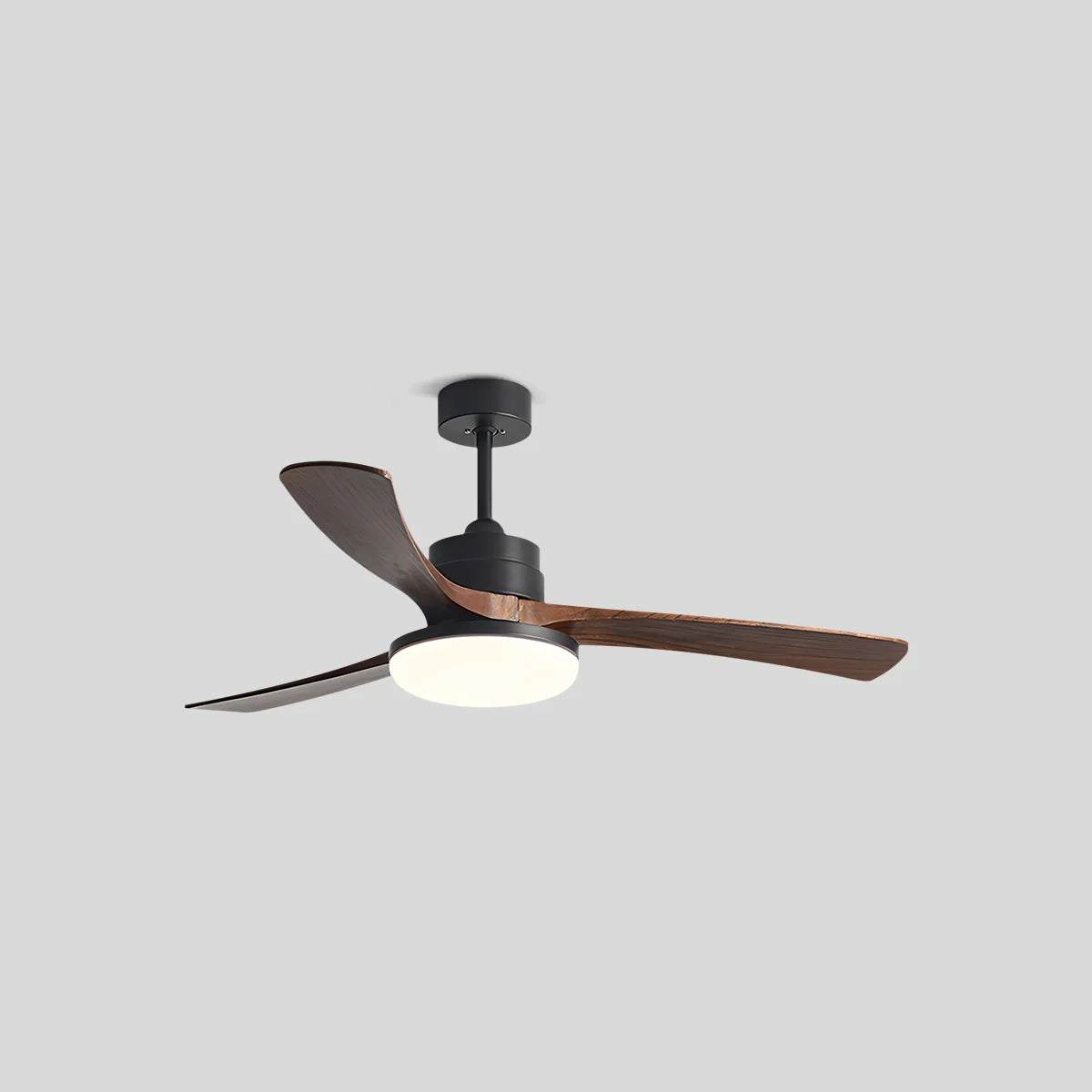 Eloer High Wind Solid Wood Ceiling Fan Light