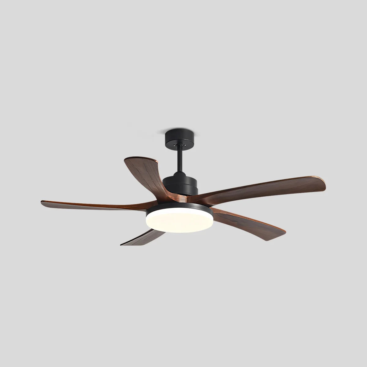 Eloer High Wind Solid Wood Ceiling Fan Light