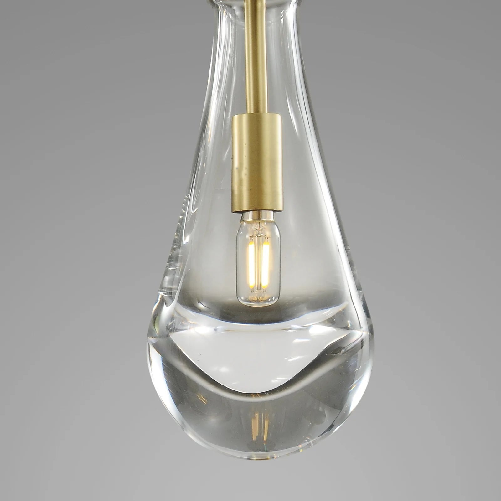 Raindrop Rectangular 5-Light Cord Chandelier