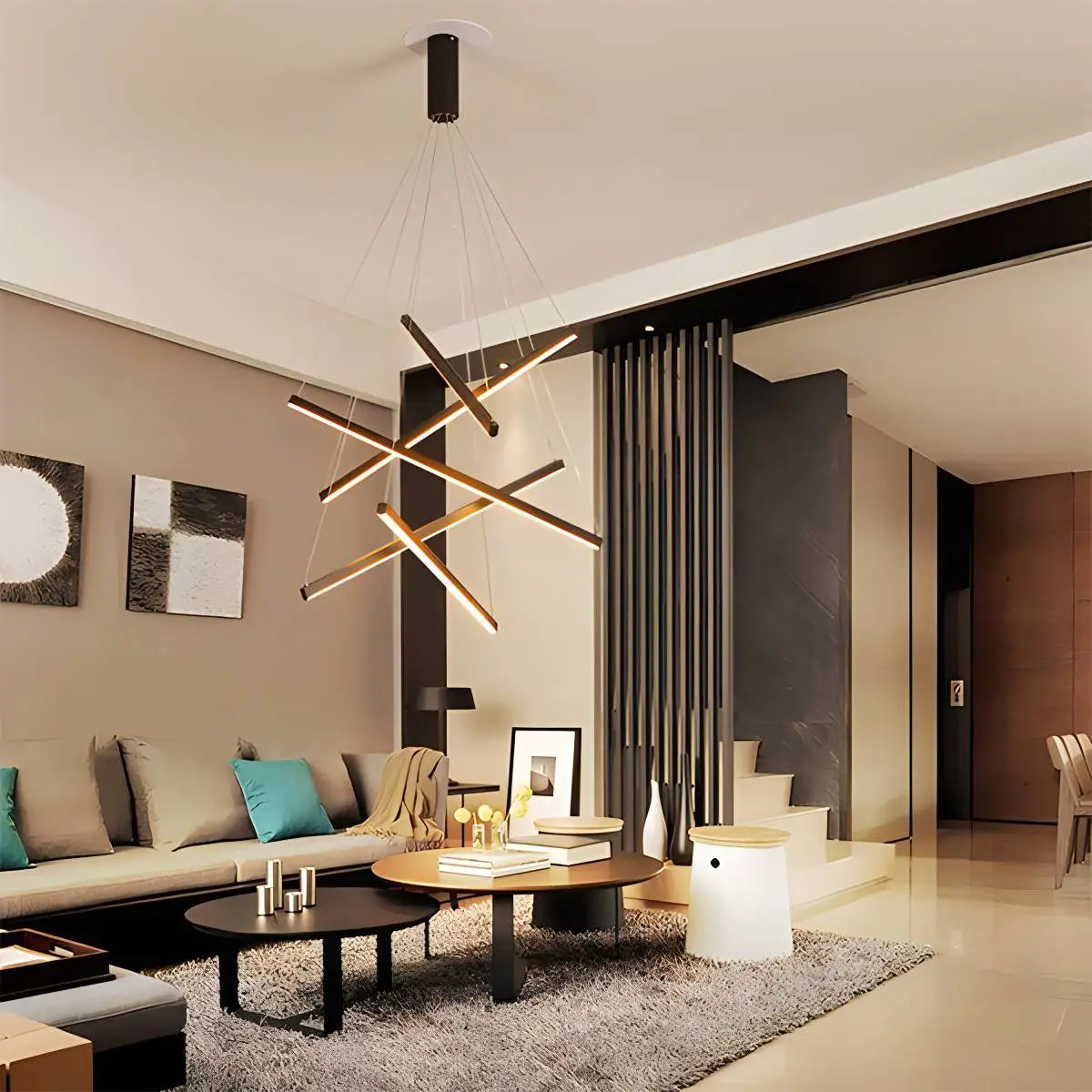 Eloer Custom Multi Light Sticks LED Chandelier
