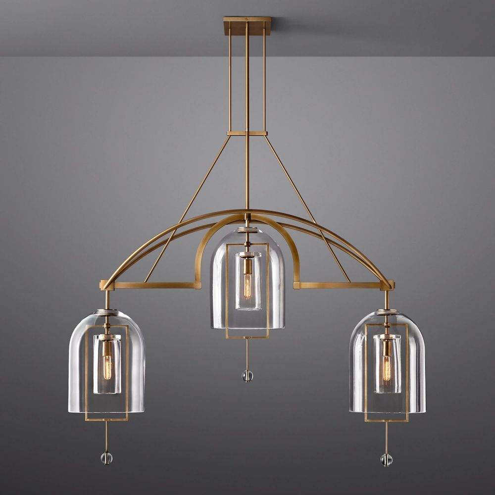 Fulcrum Linear Chandelier 61" For Living Room