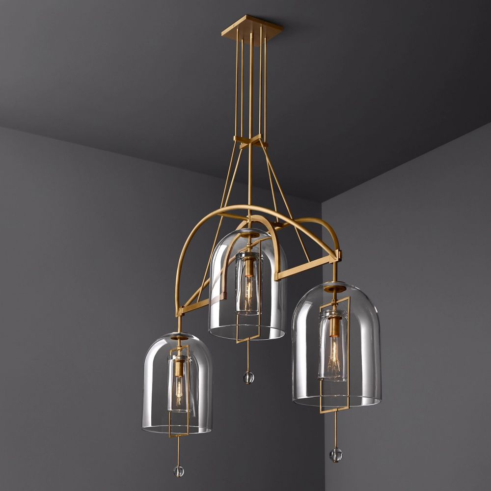 Fulcrum Linear Chandelier 61" For Living Room