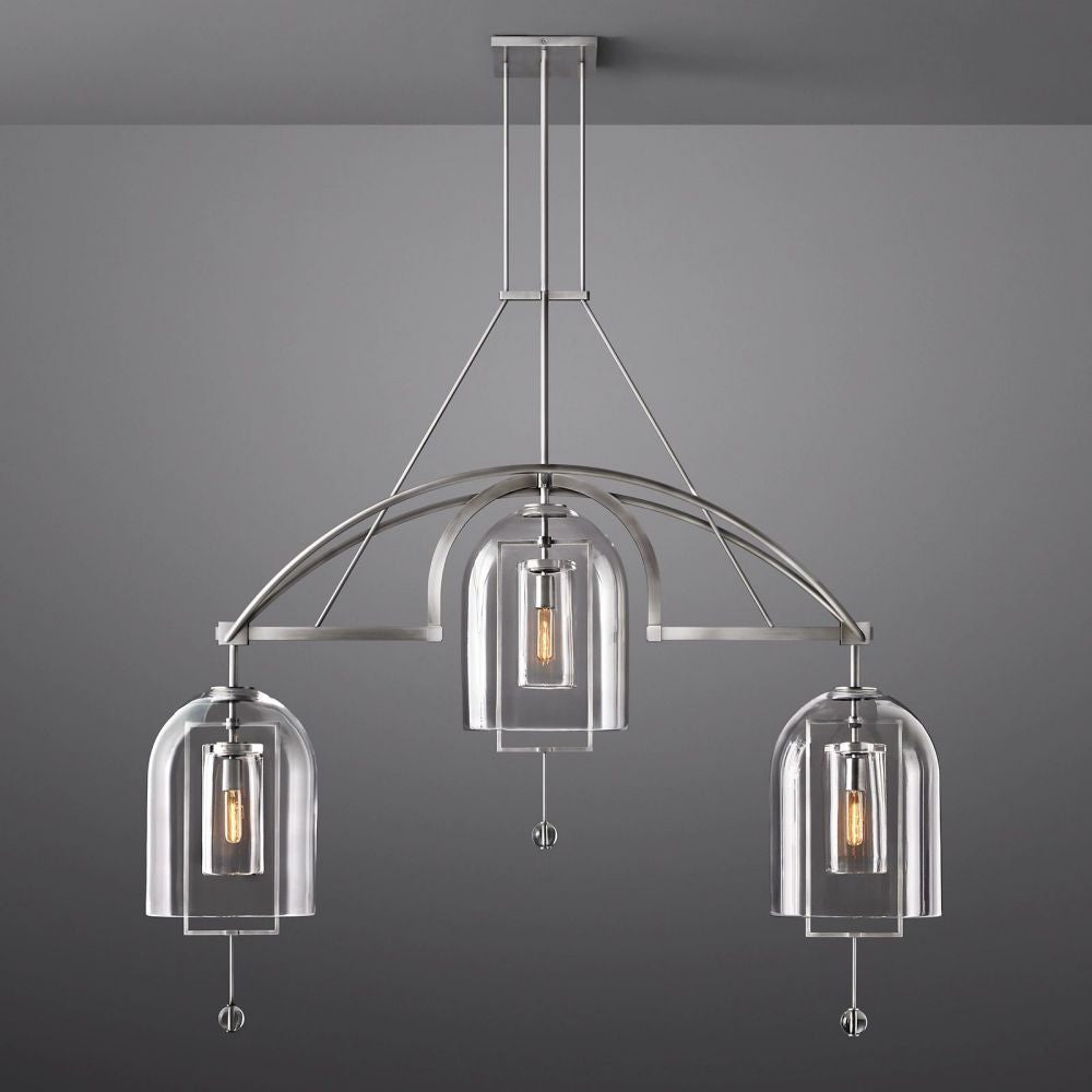Fulcrum Linear Chandelier 61" For Living Room