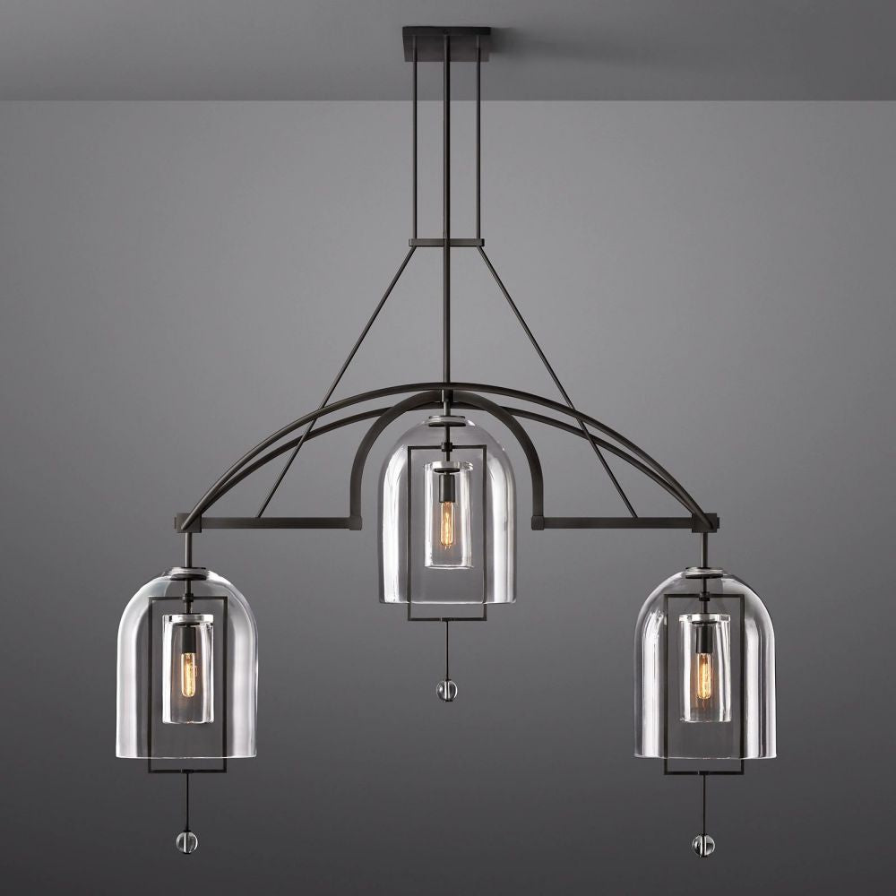 Fulcrum Linear Chandelier 61" For Living Room