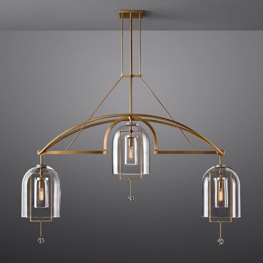 Fulcrum Linear Chandelier 73" For Living Room