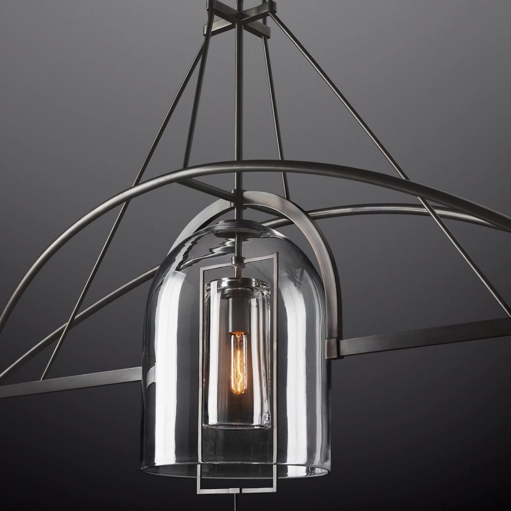 Fulcrum Linear Chandelier 61" For Living Room
