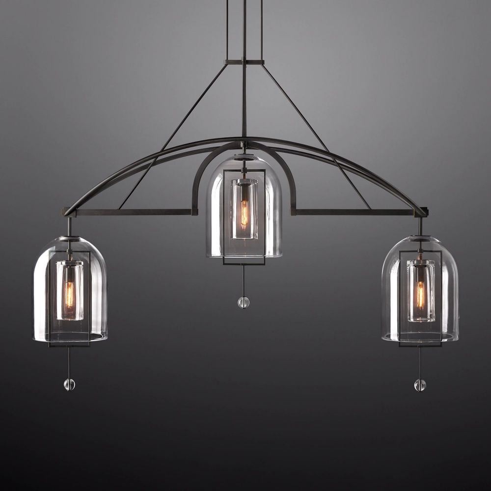 Fulcrum Linear Chandelier 73" For Living Room