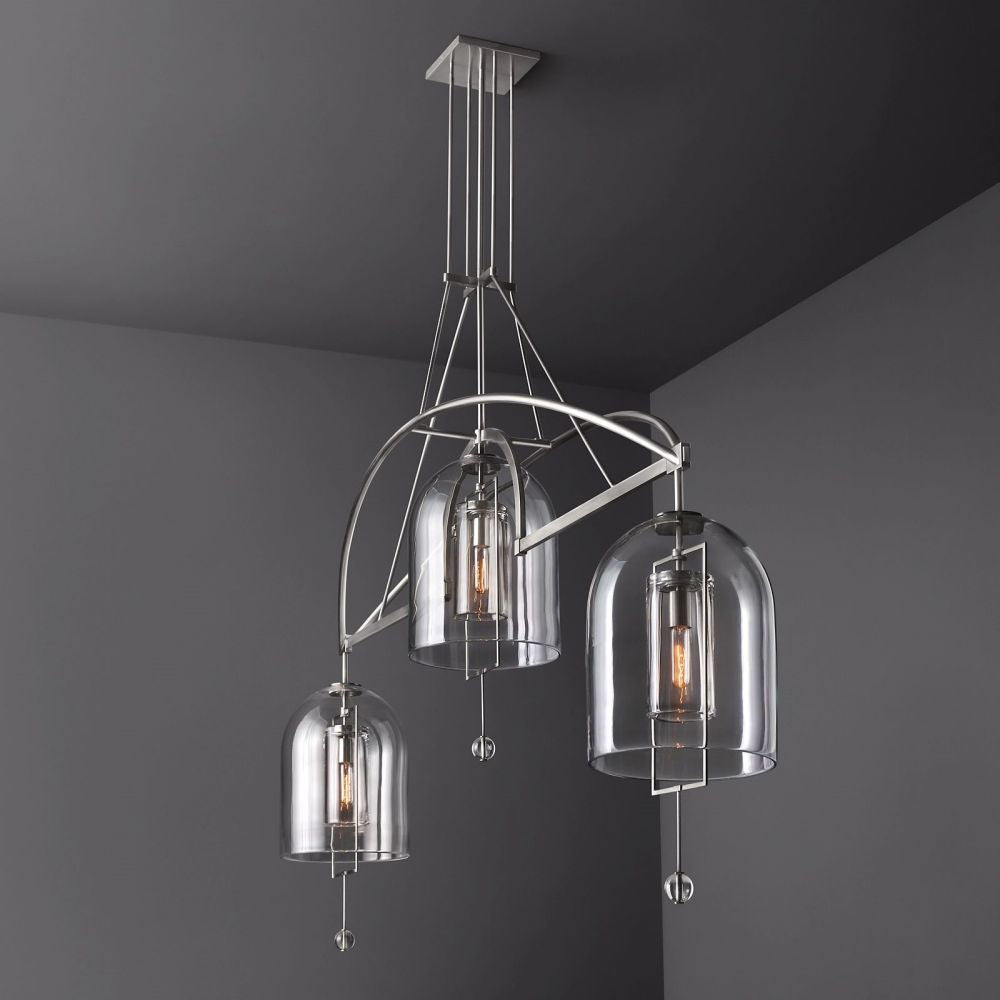 Fulcrum Linear Chandelier 61" For Living Room