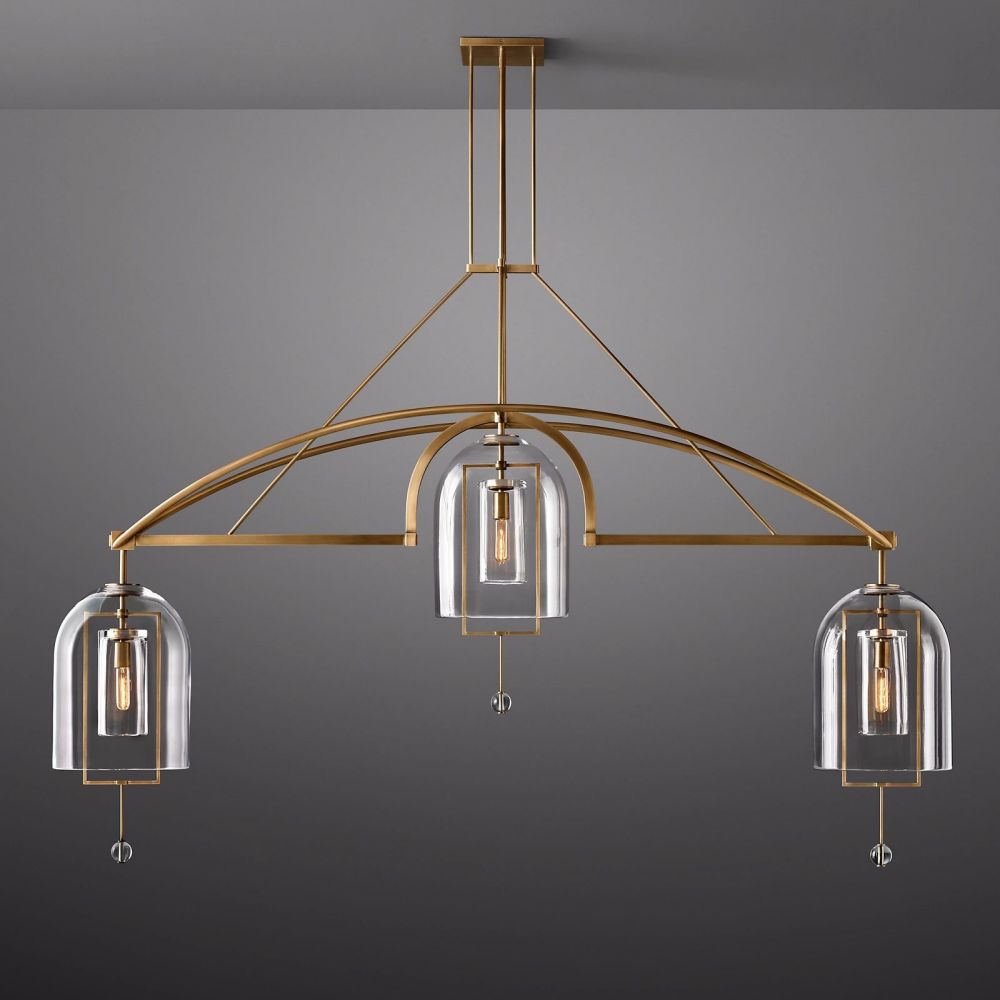 Fulcrum Linear Chandelier 85" For Living Room