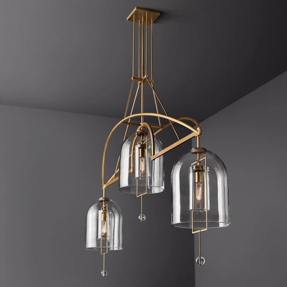 Fulcrum Linear Chandelier 73" For Living Room