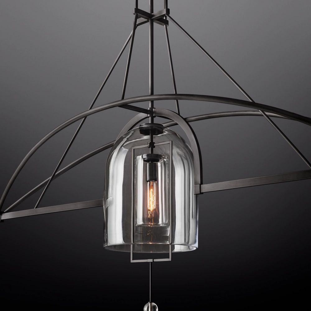 Fulcrum Linear Chandelier 85" For Living Room